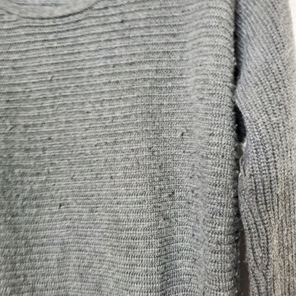 Athleta Huntly Ribbed Wool Blend Pullover Sweater Gray Women's Size Small - Picture 2 of 6